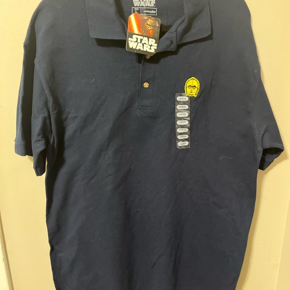NWT Star Wars Golf Shirt-C3P0 Detail -Large - Picture 5 of 5